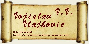 Vojislav Vlajković vizit kartica